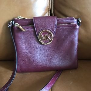 Purple Michael Kors Cross Body Bag